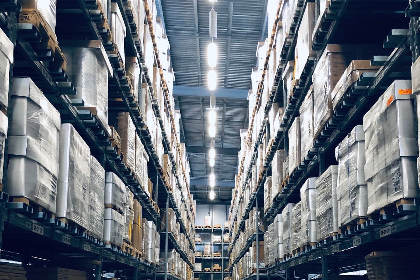 Warehouse racking and pick line
